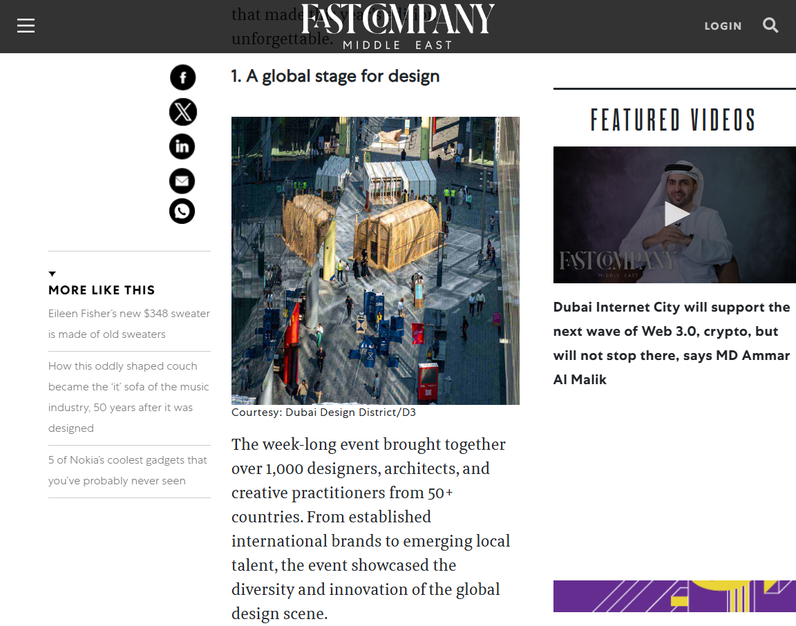 10 ways Dubai Design Week 2024 redefined creativity