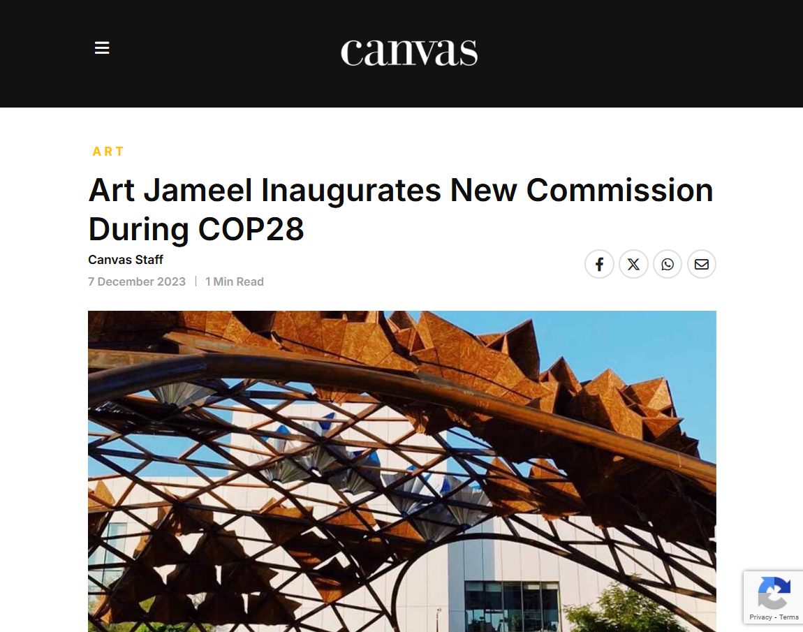 Art Jameel Inaugurates New Commission During COP28